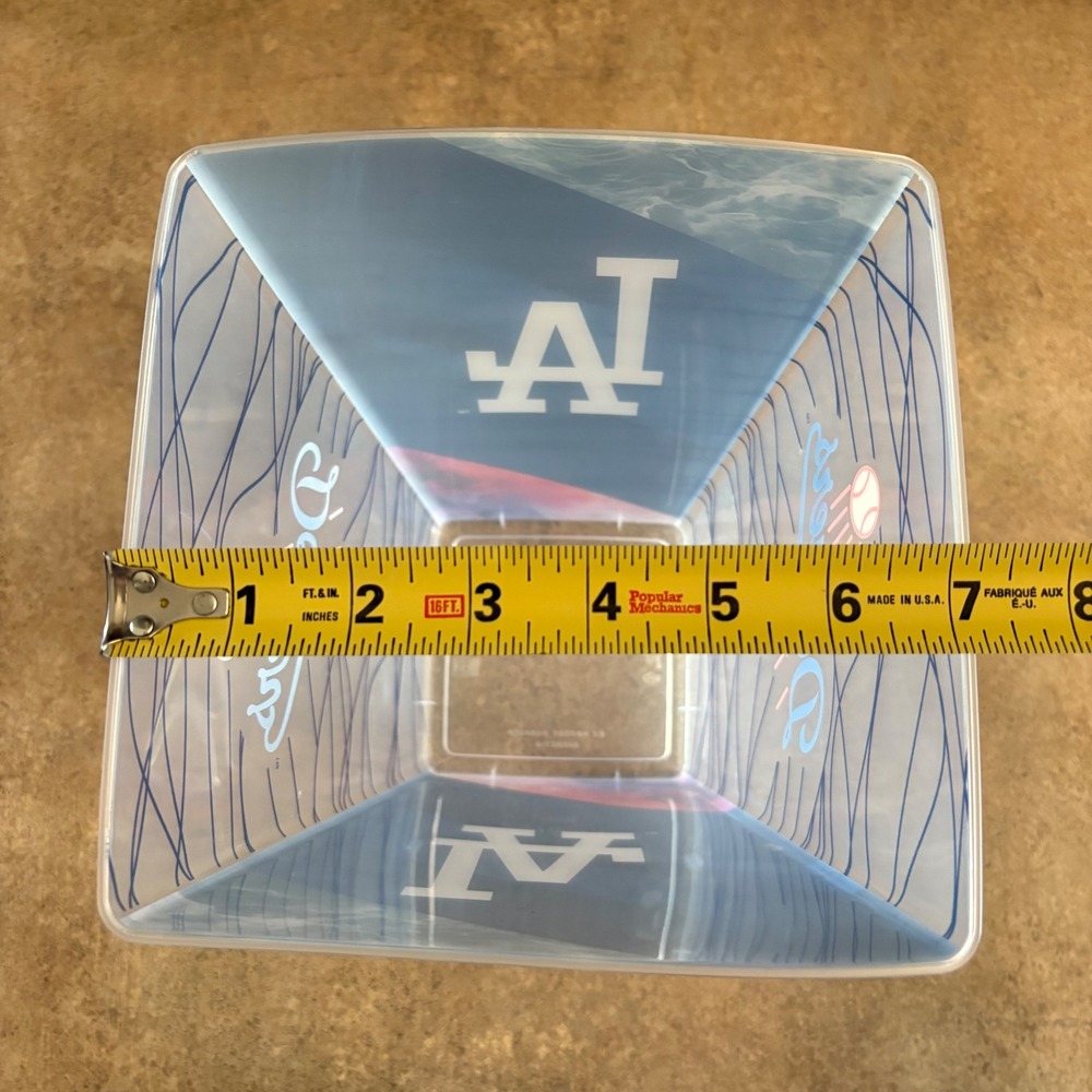 Los Angeles Dodgers Reusable Popcorn Tub Baseball Fan Souvenir Made In USA - Picture 4 of 5